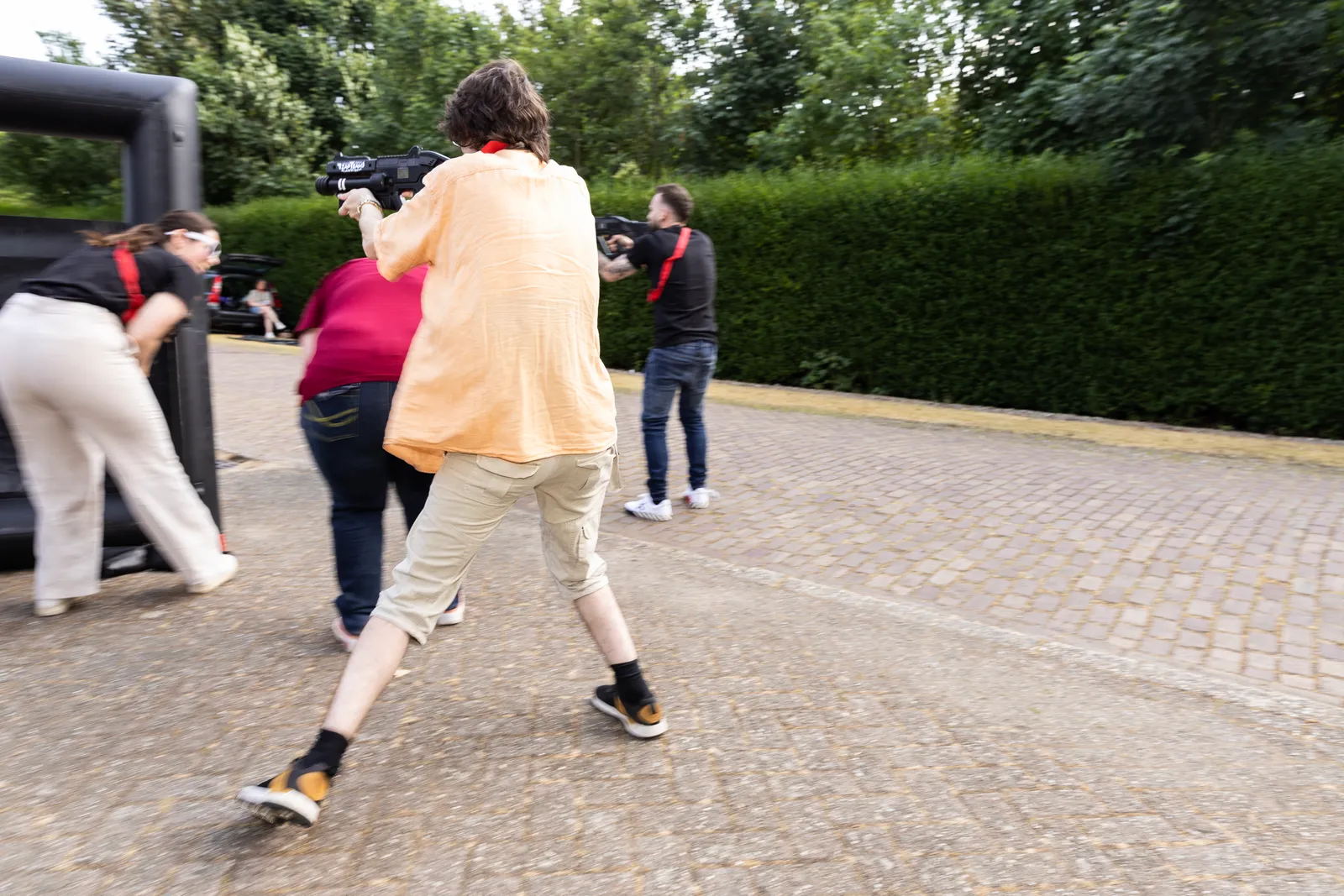 Bedrijfsevent van Yourhosting met lasergamen voor 150 collega's, georganiseerd door WePlay United