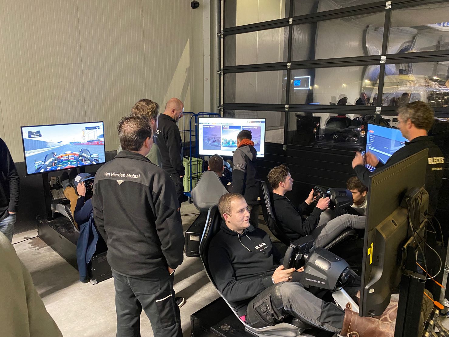 Formule 1 F1 race simulator bij Blecks stalen deuren