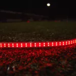 Rode verlichting voor LED voetbal